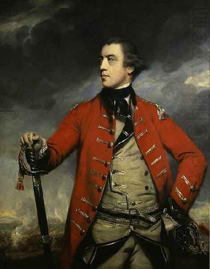 Sir Joshua Reynolds Oil on canvas portrait of British General John Burgoyne. china oil painting image